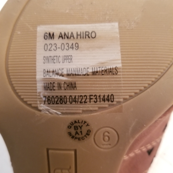 A.N.A. A NEW APPROACH Hiro ladies Wedge heels. Size 6M Cut Out - Picture 4 of 7